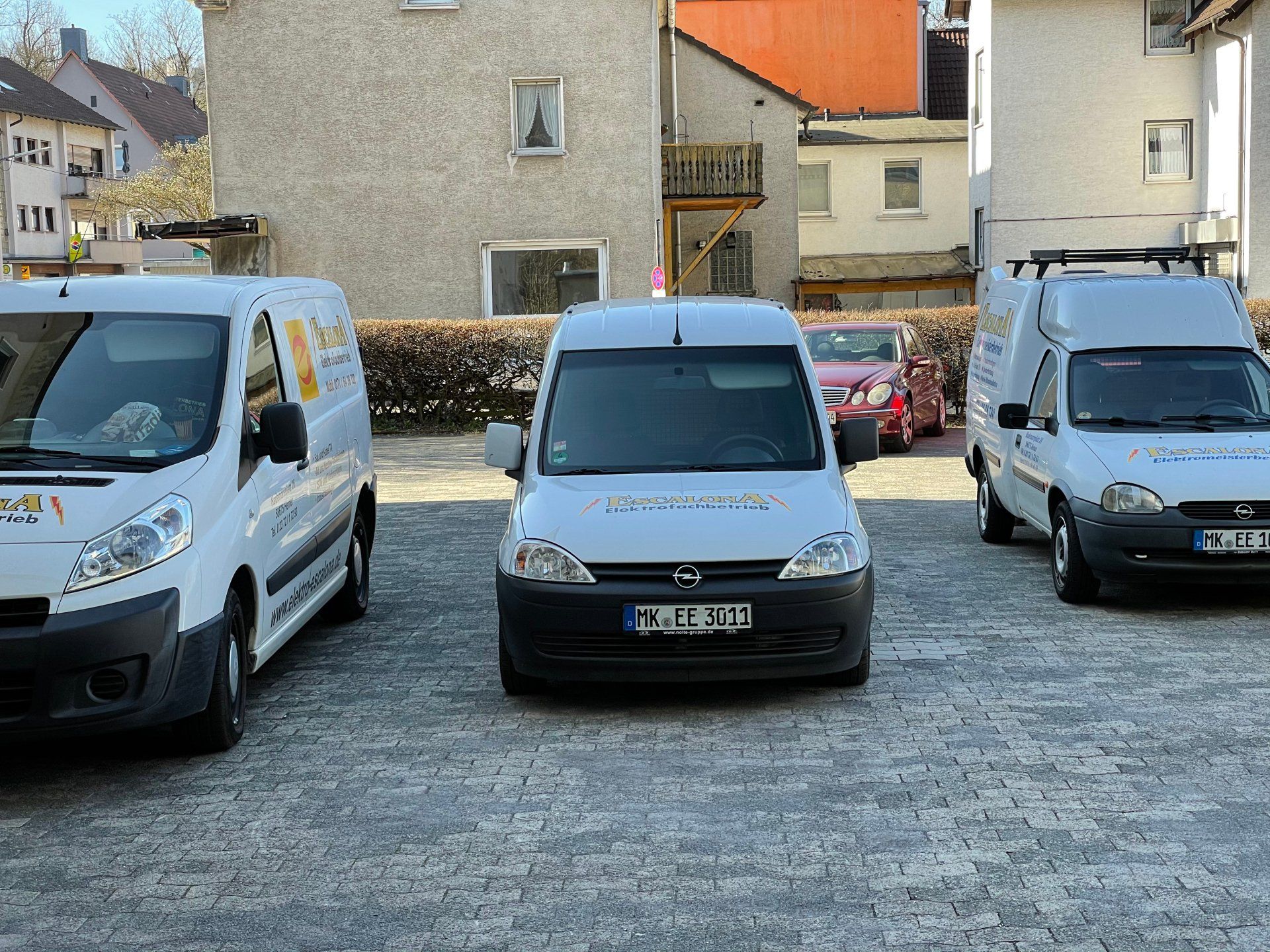 Montagearbeiten vor Ort